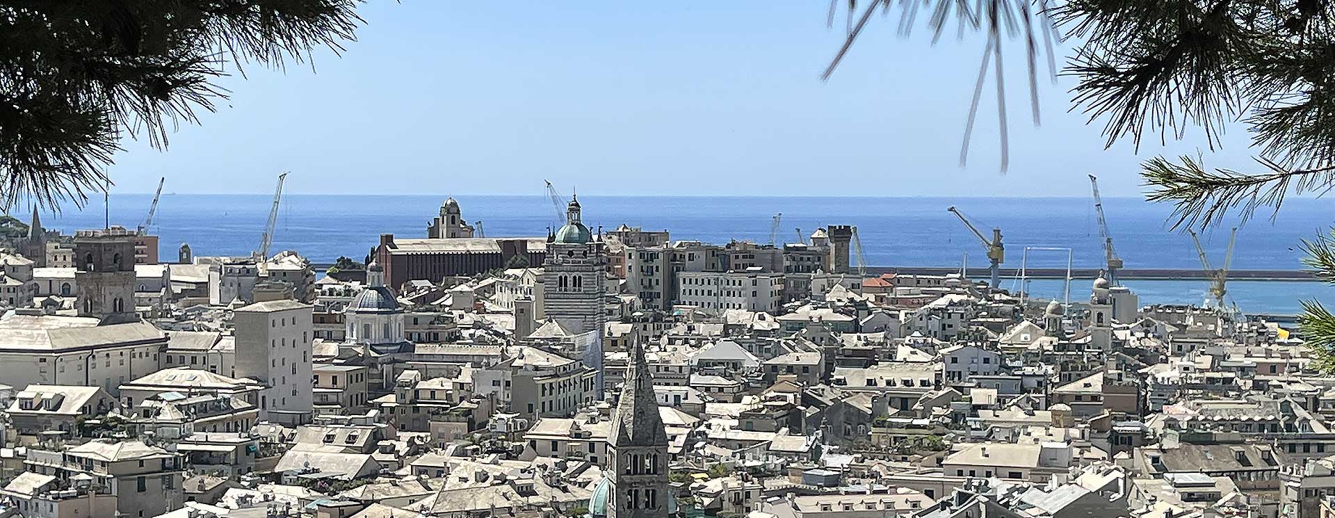 veduta di Genova dal belvedere di Spianata Castelletto